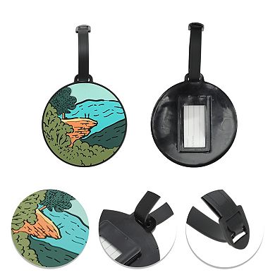 1 Pc Peak Forest Luggage Tag for Travelling Blue Green
