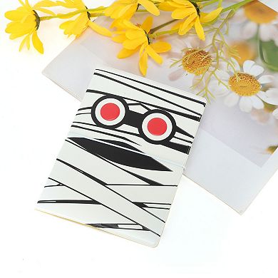 Cartoon Bandage Passport Holder Black White 1 Pc