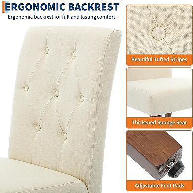 Upholstered Dining Chairs Set of 2