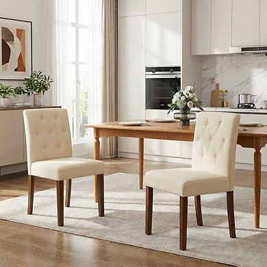 Upholstered Dining Chairs Set of 2
