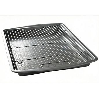 Great Ambitions 15" x 10.5" Nonstick Baking Pan & Rack Set, Multi-Use Dishwasher Safe