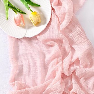 Gauze Cheesecloth Table Runner, Boho Rustic Wedding & Party Decor