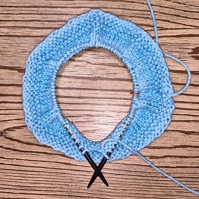 Blue Silk 12" Circular Knitting Needles