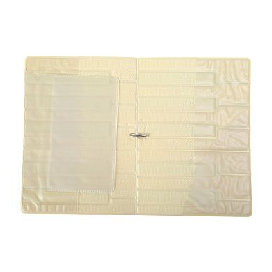 Piano Style Passport Holder Black White 1 Pc