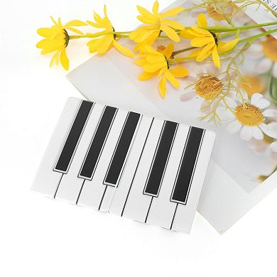 Piano Style Passport Holder Black White 1 Pc