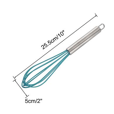 Egg Whisk Silicone Whisk Mixer Kitchen Utensil for Home Blending Whisking Beating and Stirring 1PC