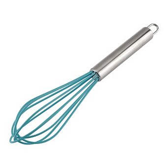 Egg Whisk Silicone Whisk Mixer Kitchen Utensil for Home Blending Whisking Beating and Stirring 1 pc