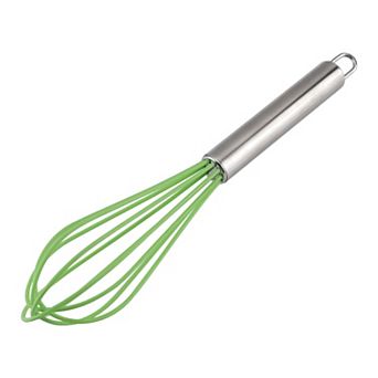Egg Whisk Silicone Whisk Mixer Kitchen Utensil for Home Blending Whisking Beating and Stirring 1 pc