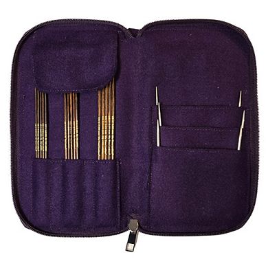 Blue Silk Ultimate Sock Set 9" Circular Needles & 7" DPN w/custom case