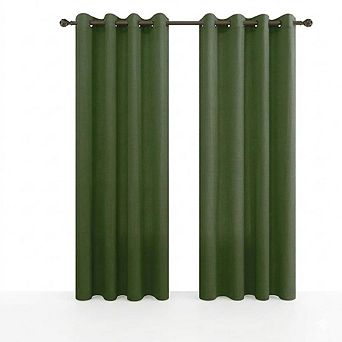 Sheer Linen Grommet Curtains, Vintage Boho Window Panels, Light Filtering