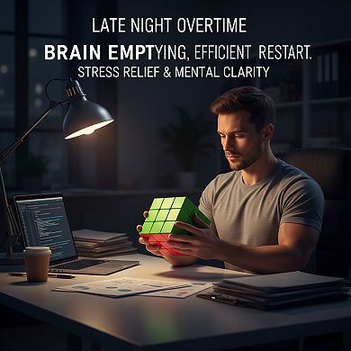 18CM Giant 3x3 Speed Cube, Color-Matching Sensory Fidget Toy