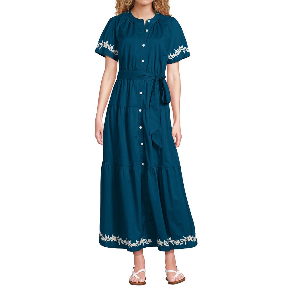 cotton voile summer dresses ERA Hand Embroidered Mulmul/Cotton Voile Printed Summer Dress  Ayurvastram
