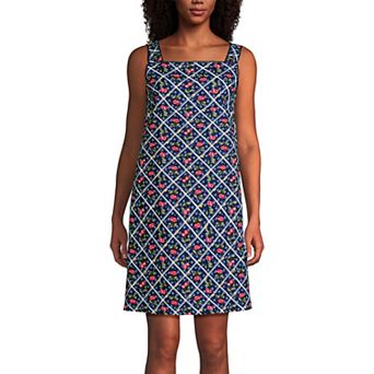 Petite Lands' End Linen Above the Knee Shift Dress