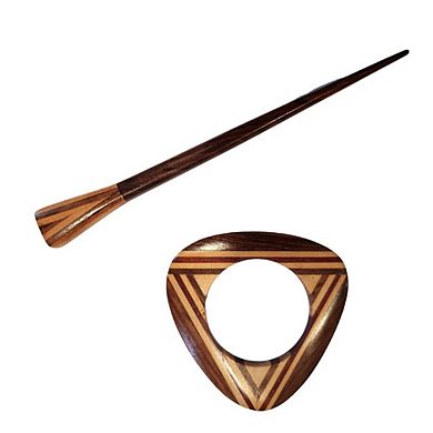 Geometric Shawl Pin w/stick