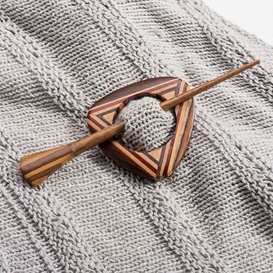 Geometric Shawl Pin w/stick