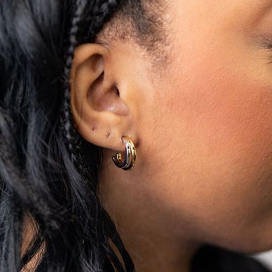 Belinda Jewelz Two-Tone Hoop Earrings