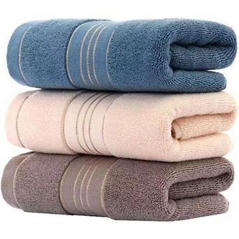 3 Pack Hand Towels for Bathroom, Cotton Soft Absorbent Decorative Hand Towel Set 13x30 Inch