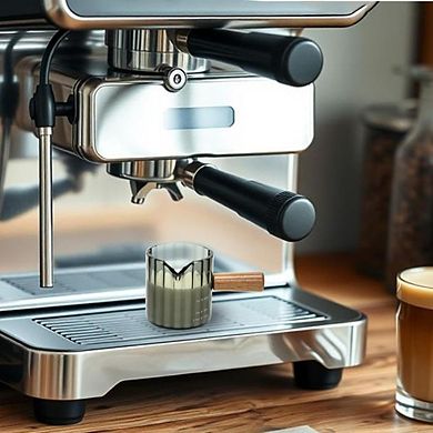 Great Ambitions 2-Pc 4oz Espresso Cups, Wood Handle Demitasse & Frothing Pitcher Set