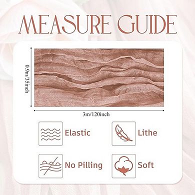 Cheesecloth Table Runner, Boho Rustic Gauze, Sheer Party & Wedding Decor