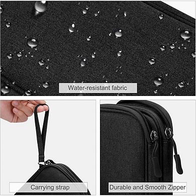Travel Electronic Organizer Bag Waterproof Cable Accessories Storage Case Black