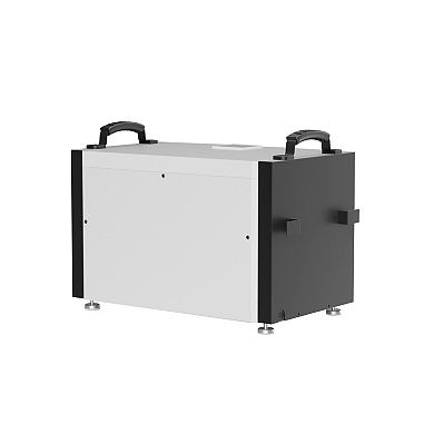 151 pt. 6,000 sq.ft. Bucketless Commercial Dehumidifier in White, with Detachable Control Panel
