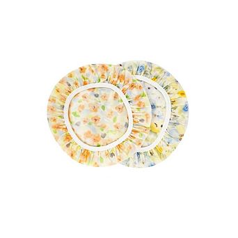 Great Ambitions 2-Pack Large Reusable Bowl Covers: Beeswax Cotton, Elastic, 10" for Proofing/Storage