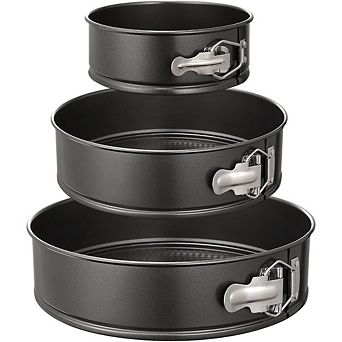 Springform Pan Set of 3 Non-stick Leakproof Round Cake Pan Set Includes 3 pc 6" 8" 10"