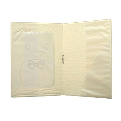 Cartoon Little Penguins Passport Holder Black White 1 Pc