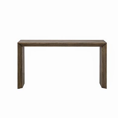 Aoolive Paulownia Veneer Console Table, Entryway Display Table, Minimalist Sofa Table