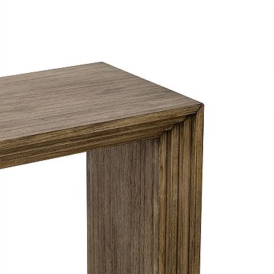 Aoolive Paulownia Veneer Console Table, Entryway Display Table, Minimalist Sofa Table