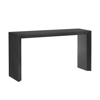 Aoolive Paulownia Veneer Console Table, Entryway Display Table, Minimalist Sofa Table