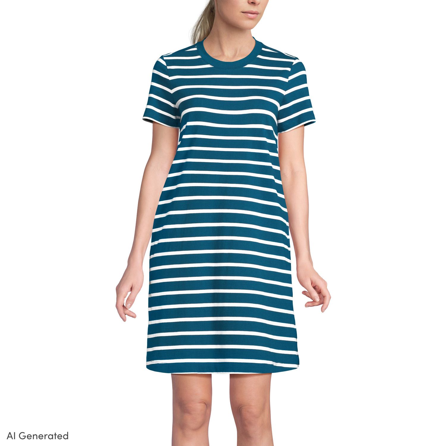 Женские платья Lands' End Sleeveless Eyelet Shift Dress Above the Knee