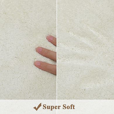 Round Kid Alphabet Play Rug 40 Inch Soft Kids Crawling Mat Bedroom Nursery