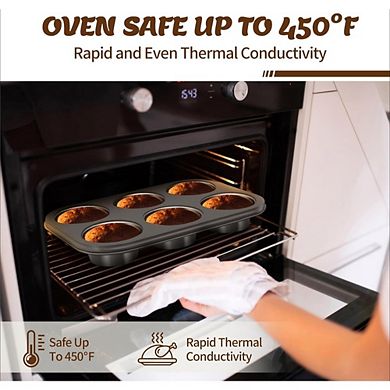 Great Ambitions 6-Piece Nonstick Bakeware Set - Cookie, Roaster, Square, Loaf & Muffin Pans