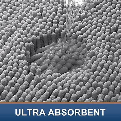 2-Piece Chenille Bath Rug Set, Soft Absorbent, Non-Slip Shaggy Mats