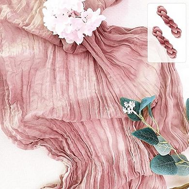 Cheesecloth Table Runner, Boho Rustic Gauze, Wedding & Party Decor