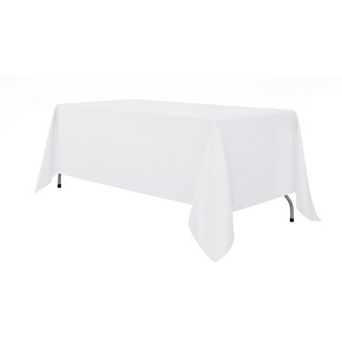 Rectangle Tablecloths Set of 6 Reusable Washable Polyester