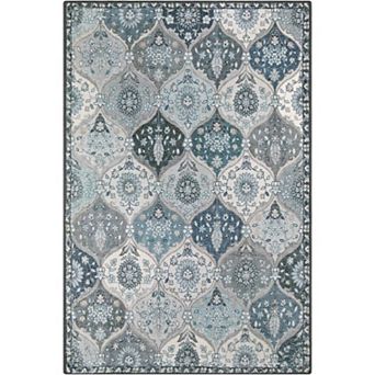 Moroccan Trellis Front Door Mat Indoor Entrance, Rugs for Entryway Non-Slip Washable Indoor Door Mat