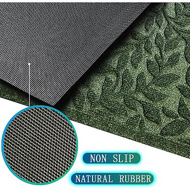 Sturdy Front Entrance Doormats,Durable Heavy Duty Welcome Mat,Thick Absorbent Rubber Non Slip Mat