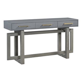 Aoolive Storage Console Table with 3 Drawers, Floating-Inspired Modern Entryway Display Table
