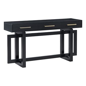 Aoolive Storage Console Table with 3 Drawers, Floating-Inspired Modern Entryway Display Table