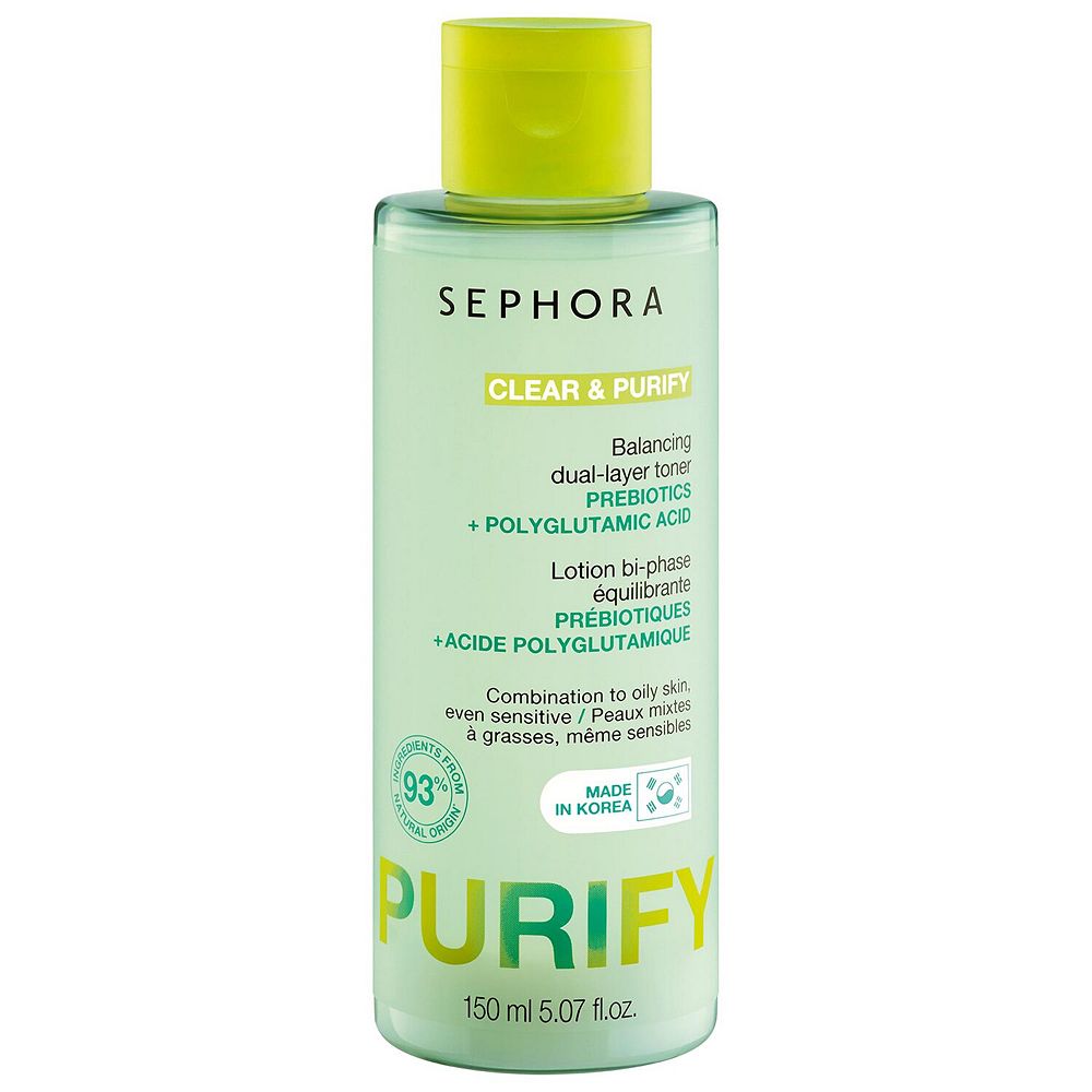SEPHORA COLLECTION CLEAR & PURIFY - Balancing Dual-Layer Toner with Prebiotics + Polyglutamic Acid