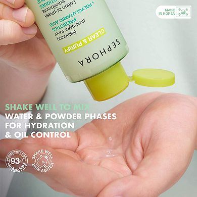CLEAR & PURIFY - Balancing Dual-Layer Toner with Prebiotics + Polyglutamic Acid