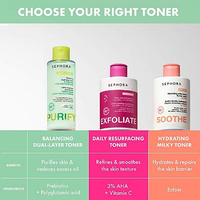 CLEAR & PURIFY - Balancing Dual-Layer Toner with Prebiotics + Polyglutamic Acid