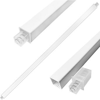 Great Ambitions 24" Towel Bar Replacement Rod, Spring-End Wall Mount