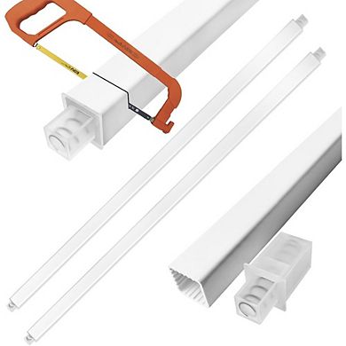 Great Ambitions 24" Towel Bar Replacement Rod, Spring-End Wall Mount