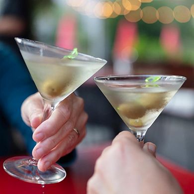 Great Ambitions Set of 4, 8oz Martini Coupe Glasses for Cocktails