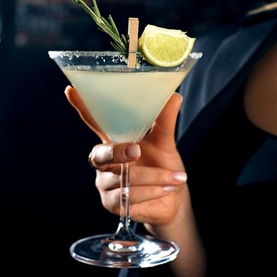 Great Ambitions Set of 4, 8oz Martini Coupe Glasses for Cocktails
