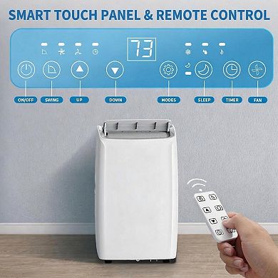 Quiet Portable Air Conditioner 14000BTU, Energy Efficient AC, Portable Cooling for Bedroom & Office