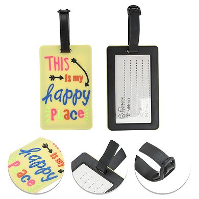 1 Pc Reusable Luggage Tag for Travelling Yellow